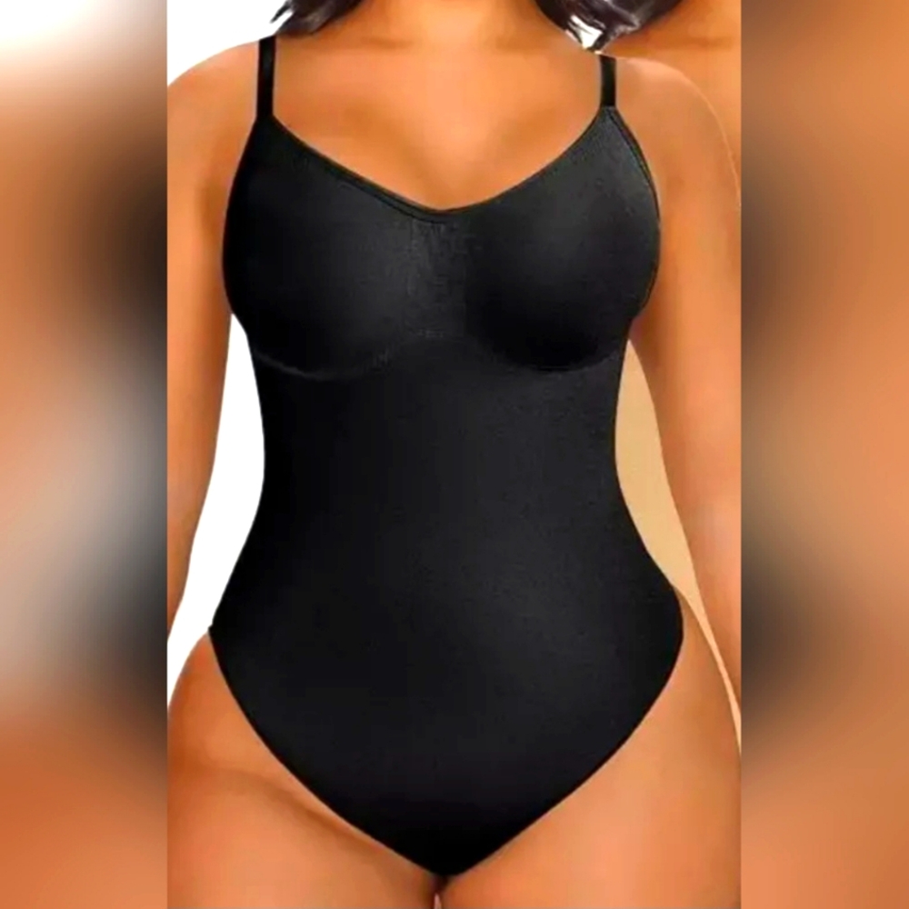 SHAPERX Bodysuit for Women Tummy Control Shapewear Seamless Sculpting Slimming L